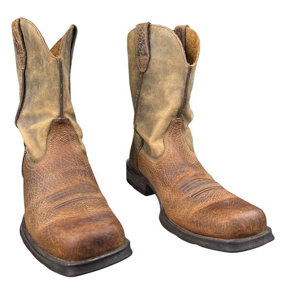 Ariat Men’s Rambler Brown Distressed Cowboy Boot Size US 10 - Picture 5 of 11